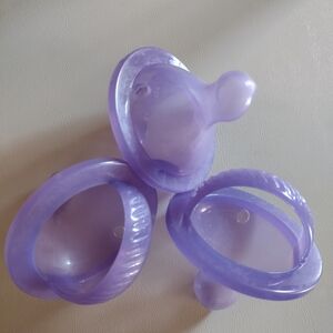 Lavender Baby Pacifier Trio